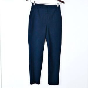 Spanx Size XS Tall Polished Slim Fit Ankle Pants Dark Navy Blue
